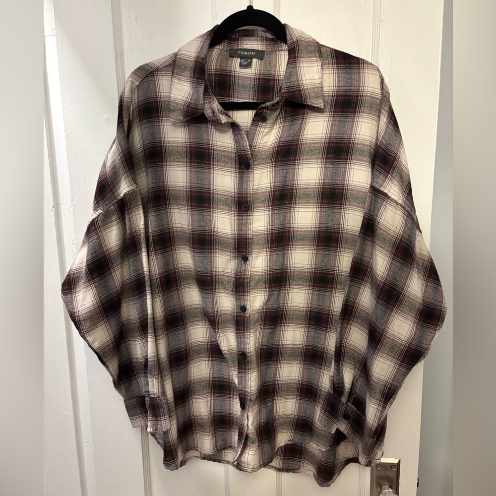 Plaid Button-Up Shirt